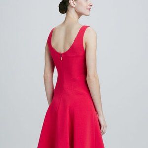 RACHEL ROY red scoop back fit and flare dress